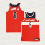 Camiseta Troy Brown Jr. NO 6 Washington Wizards Icon Autentico Rojo