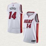 Camiseta Tyler Herro NO 14 Miami Heat Association 2021-22 Blanco