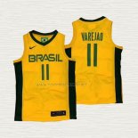 Camiseta Anderson Varejao NO 11 Brasil 2019 FIBA Basketball World Cup Amarillo