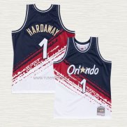 Camiseta Anfernee Hardaway NO 1 Orlando Magic Mitchell & Ness Independence Day Blanco