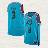 Camiseta Chris Paul NO 3 Phoenix Suns Ciudad 2022-23 Azul