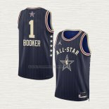 Camiseta Devin Booker NO 1 Phoenix Suns All Star 2024 Azul