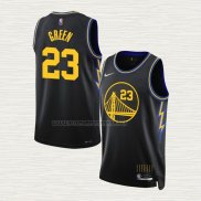 Camiseta Draymond Green NO 23 Golden State Warriors Ciudad 2021-22 Negro