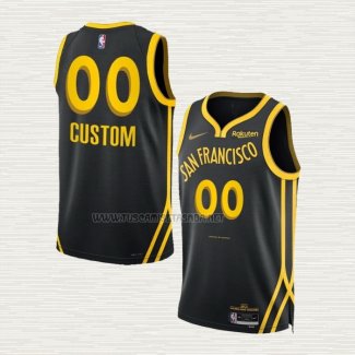 Camiseta Golden State Warriors Personalizada Ciudad 2023-24 Negro