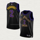 Camiseta Jarred Vanderbilt NO 2 Los Angeles Lakers Ciudad 2023-24 Negro
