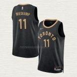 Camiseta Joe Wieskamp NO 11 Toronto Raptors Ciudad 2022-23 Negro