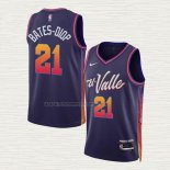 Camiseta Keita Bates-Diop NO 21 Phoenix Suns Ciudad 2023-24 Violeta
