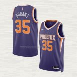 Camiseta Kevin Durant NO 35 Phoenix Suns Icon Violeta
