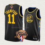Camiseta Klay Thompson NO 11 Golden State Warriors Ciudad 2022 NBA Finals Negro