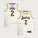 Camiseta Kyrie Irving NO 2 Los Angeles Lakers Association Blanco