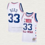 Camiseta Larry Bird NO 33 All Star 1985 Blanco