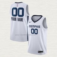 Camiseta Memphis Grizzlies Personalizada Association 2020-21 Blanco