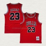 Camiseta Michael Jordan NO 23 Chicago Bulls Mitchell & Ness 1997-98 Rojo2