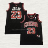 Camiseta Michael Jordan NO 23 Chicago Bulls Retro Negro3