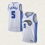 Camiseta Mohamed Bamba NO 5 Orlando Magic Earned 2020-21 Blanco