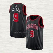 Camiseta Nikola Vucevic NO 9 Chicago Bulls Statement 2020-21 Negro