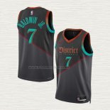 Camiseta Patrick Baldwin JR. NO 7 Washington Wizards Ciudad 2023-24 Negro