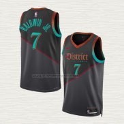 Camiseta Patrick Baldwin JR. NO 7 Washington Wizards Ciudad 2023-24 Negro