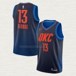 Camiseta Paul George NO 13 Oklahoma City Thunder Statement Azul