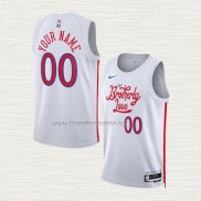 Camiseta Philadelphia 76ers Personalizada Ciudad 2022-23 Blanco