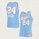 Camiseta Reggie Theus NO 24 Sacramento Kings Hardwood Classics 1985-86 Azul