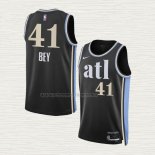 Camiseta Saddiq Bey NO 41 Atlanta Hawks Ciudad 2023-24 Negro