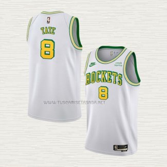 Camiseta Sean Tate NO 8 Houston Rockets Classic 2022-23 Blanco