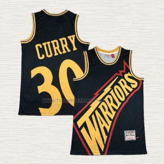 Camiseta Stephen Curry NO 30 Golden State Warriors Mitchell & Ness Big Face Azul