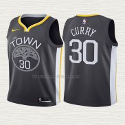 Camiseta Stephen Curry NO 30 Nino Golden State Warriors Statement 2017-18 Gris