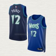Camiseta Taurean Prince NO 12 Minnesota Timberwolves Ciudad 2021-22 Azul