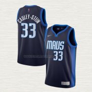 Camiseta Willie Cauley-Stein NO 33 Dallas Mavericks Earned 2020-21 Azul